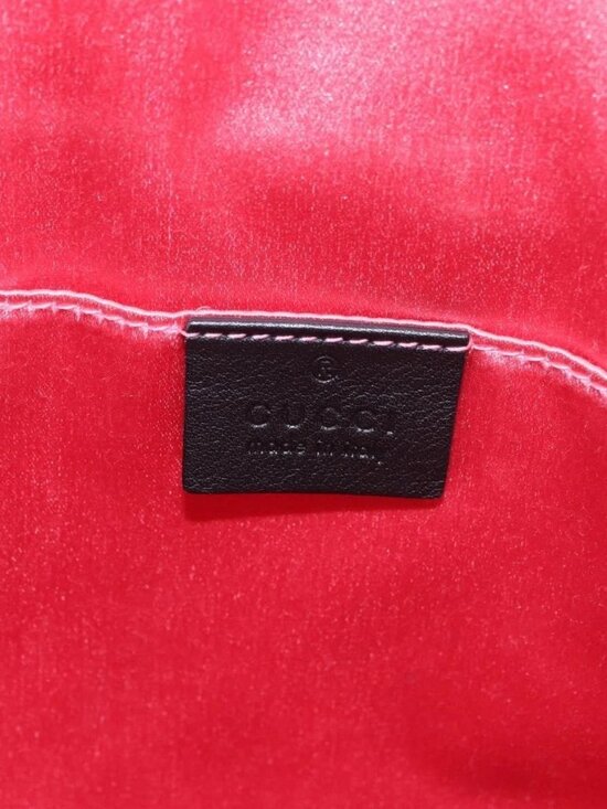 GUCCI GG Marmont Backpack Velor Black Gold 524568 Auth main image 16